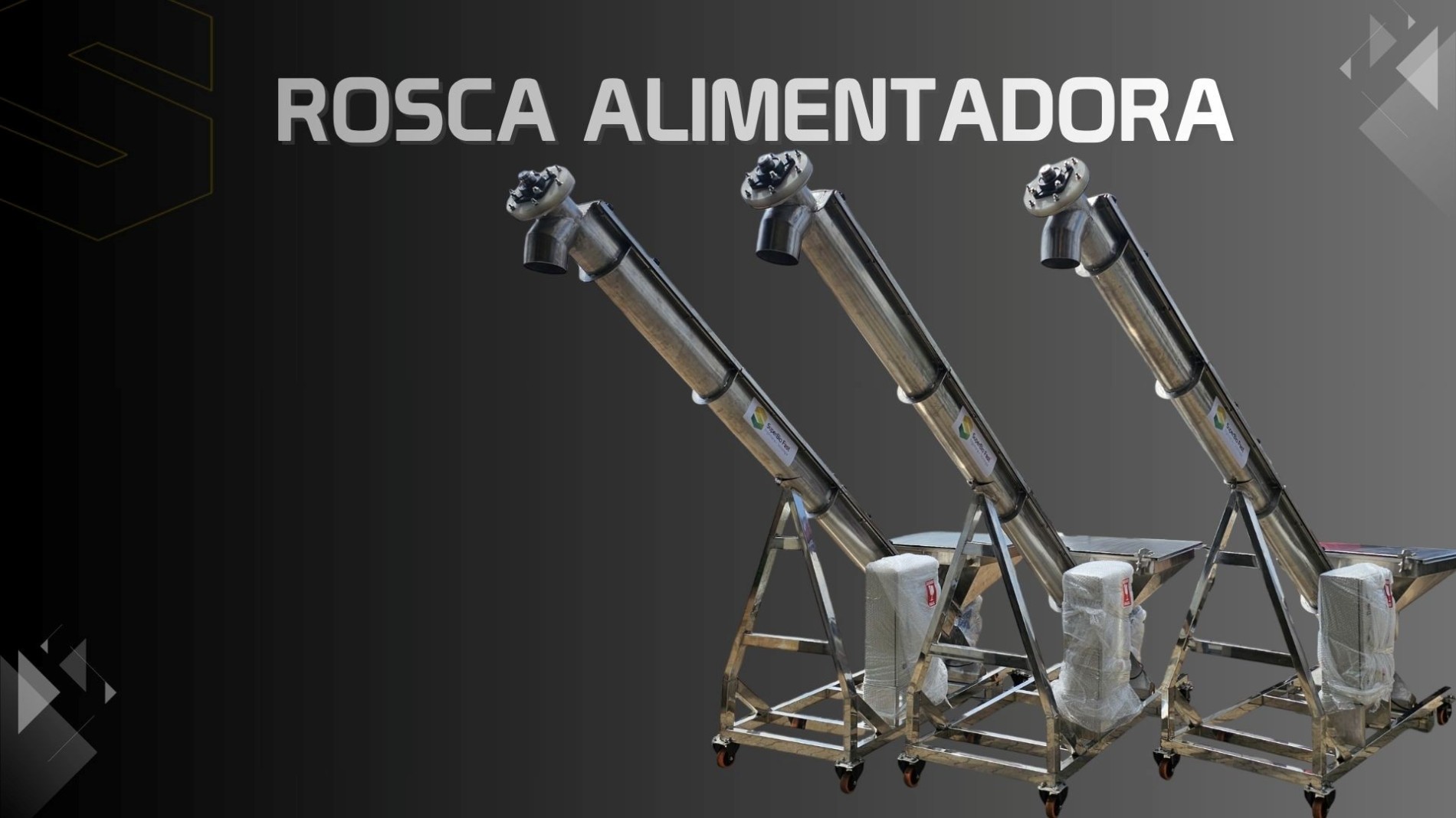 Rosca Alimentadora com Calha U: eficiência e praticidade no transporte de sólidos Tecnologia e funcionalidade para processos industriais contínuos