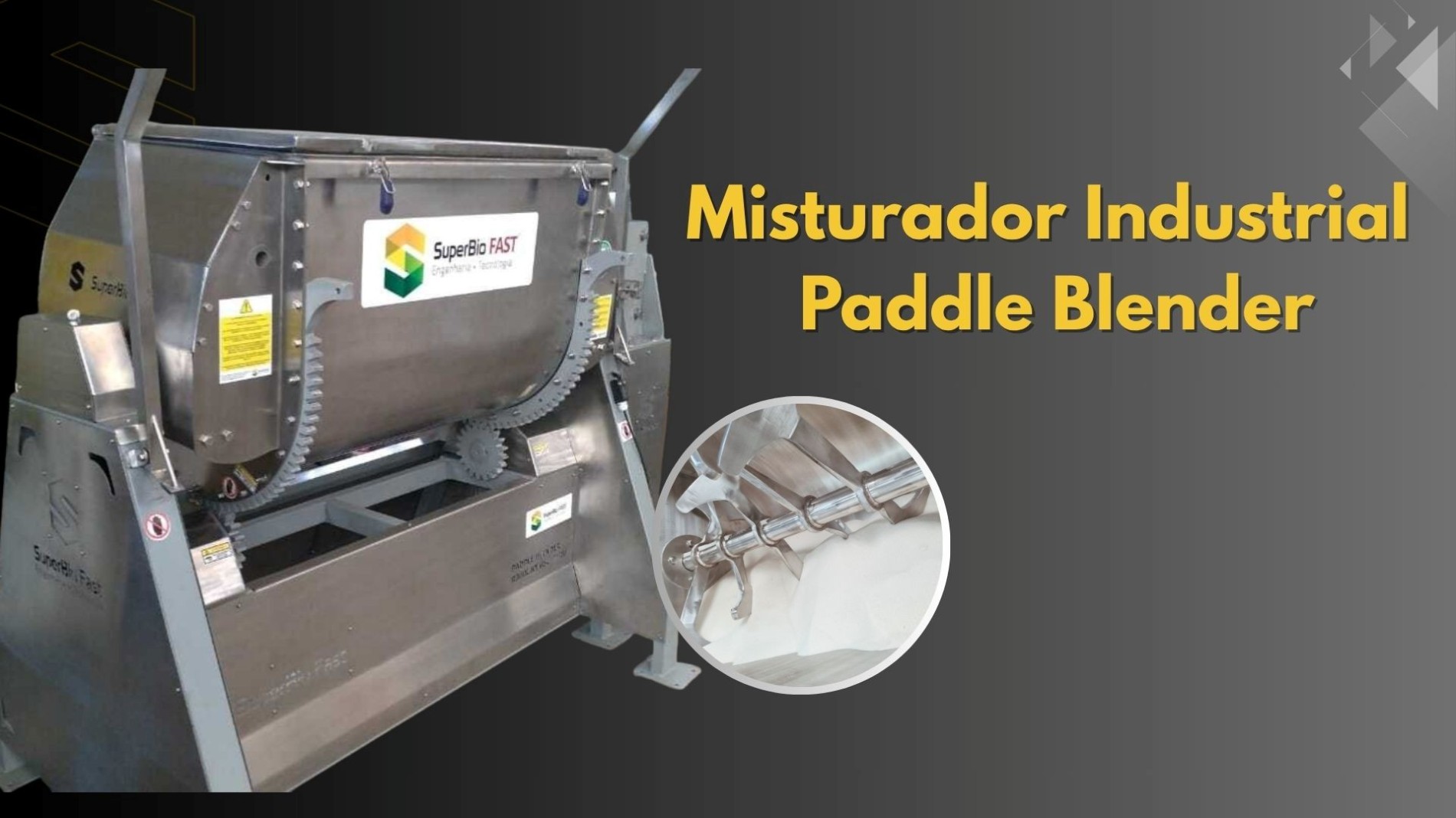 Misturador Paddle Blender: eficiência e padronização na mistura de massas para biscoitos